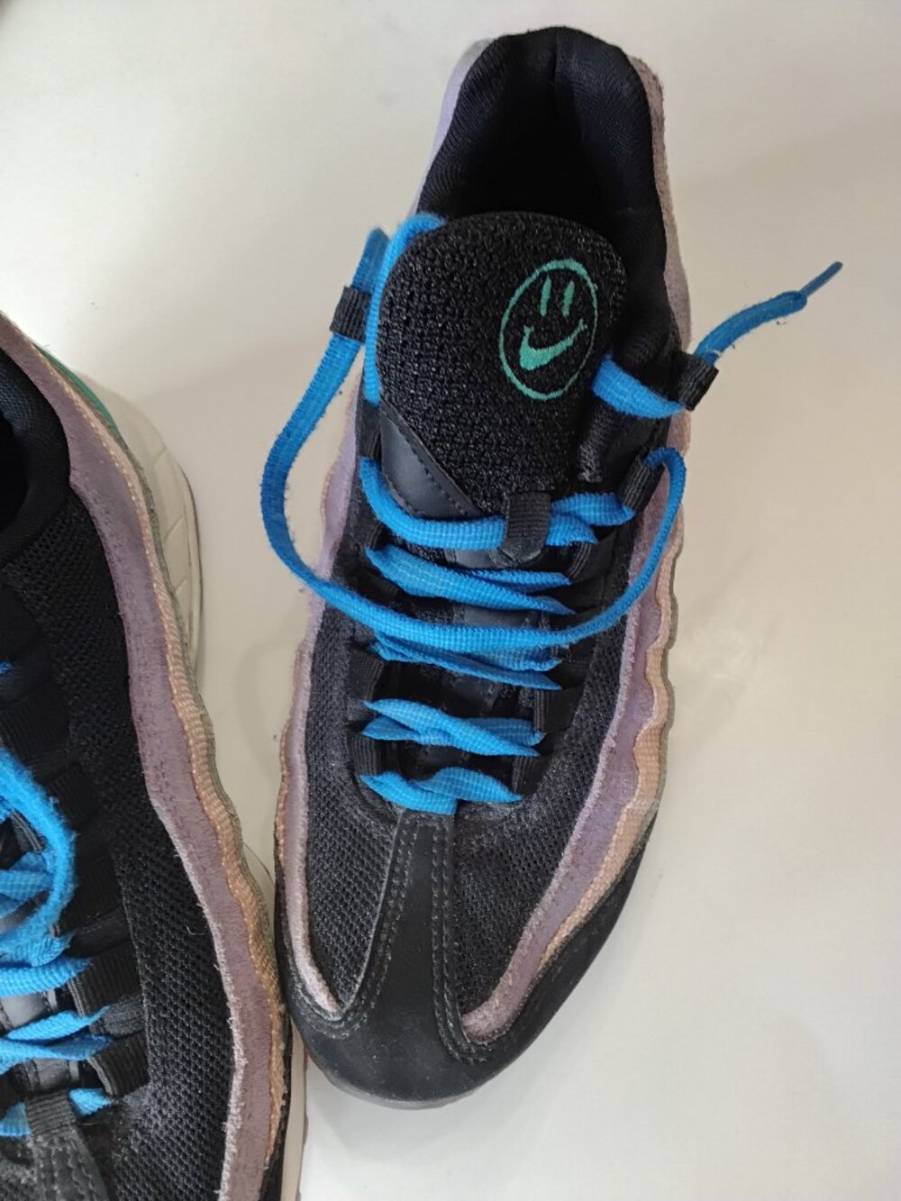 Nike Air Max 95 GS Have A Nike Day Black Teal Purple Size 6.5Y / Women's 7.5